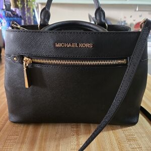 Michael Kors Black Leather Handbag